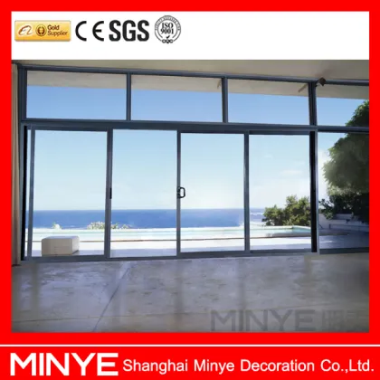 Stacking glass door design /sliding glass doors made in China Shanghai factory