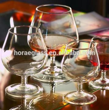 New Design High Crystal Decorative Corked Wine Glass Bottles For Brandy 14oz / 400ml