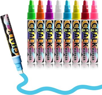 Segnali di gesso liquidi colorati per vetro e lavagne