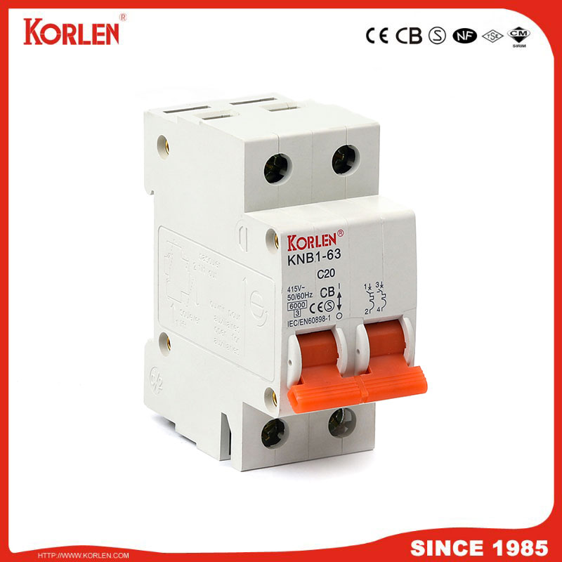 Miniature Circuit Breaker 4.5KA 63A 1P with NF