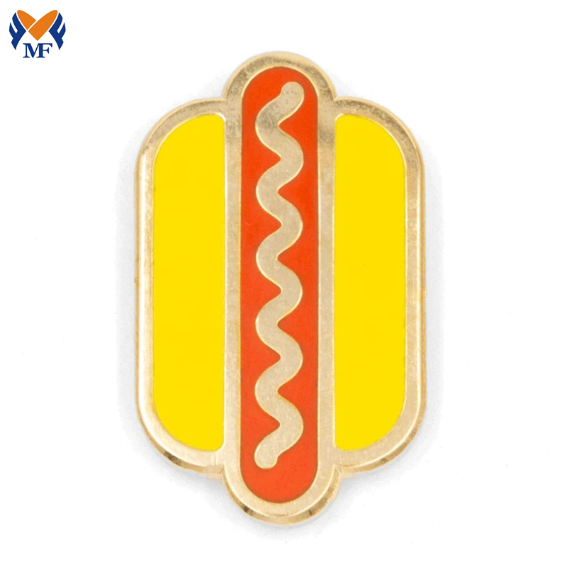 Enamel Hot Dog Pin