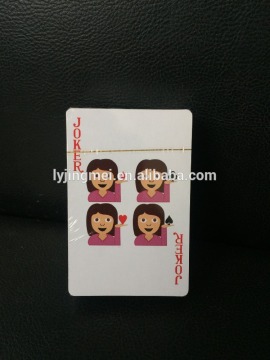 Good material of paper playing cards with 310 gsm white core poker paper