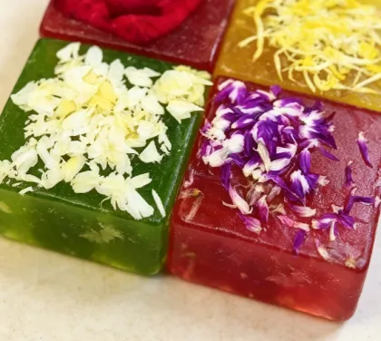 Handmade Fresh Flower Essential Oil Soap