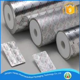 Colored aluminum foil blister packaging for pills