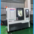 Máquina cortadora de torno de bancada inclinada CNC de alta precisión