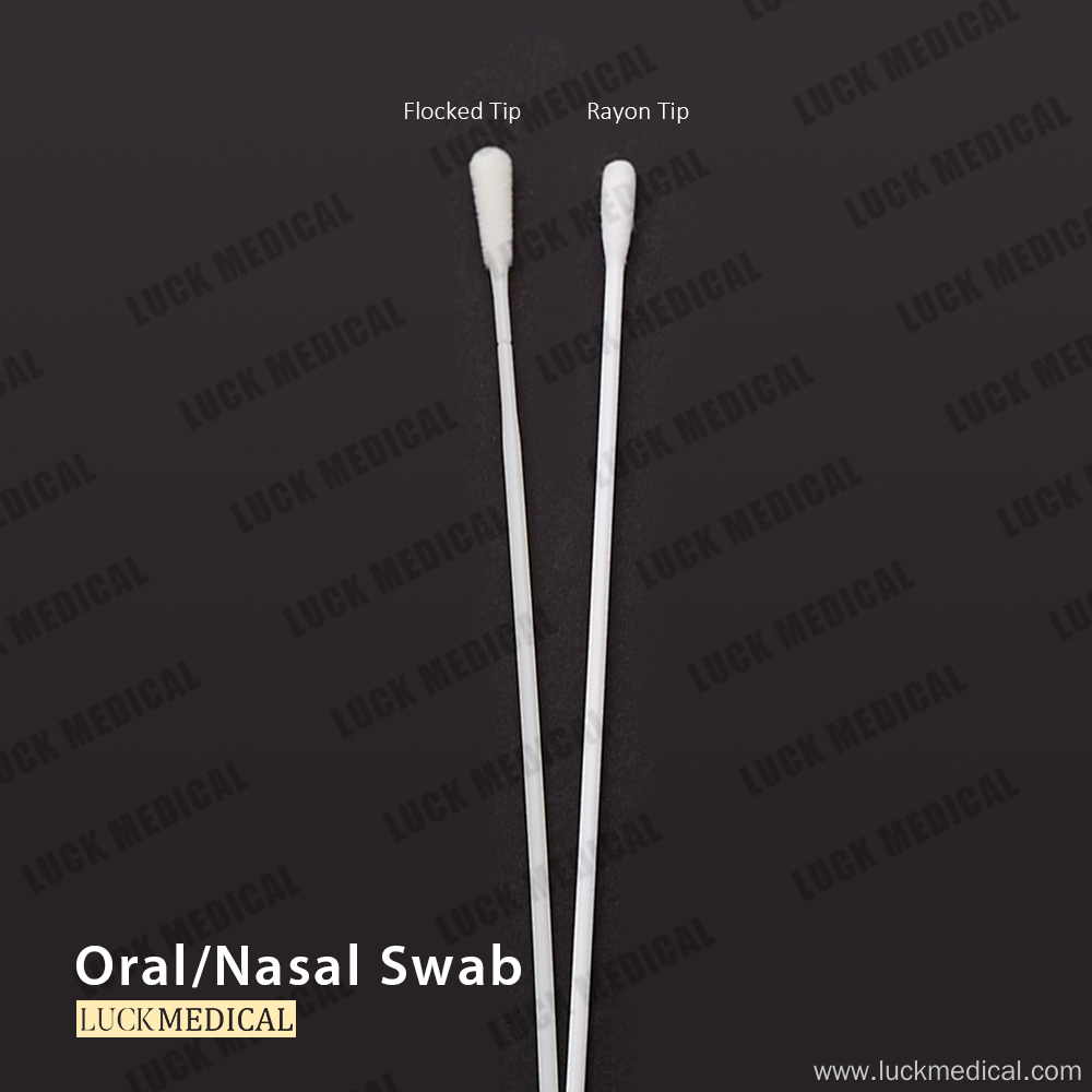 Disposable Cell collection Swab Flocked Rayon Tip