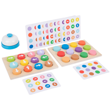 Double-Sided Challenge: Wooden Arrow Puzzle - Enhancing Color, Direction, and Cognition Skills