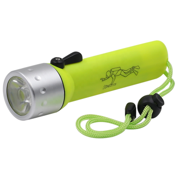 Outdoor Waterproof LED Scuba Diving Torch with AA Battery Power