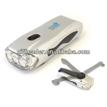 3 LED Hand Cranking Torch