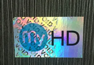Custom PET Waterproof Warranty Void Security Hologram Sticker