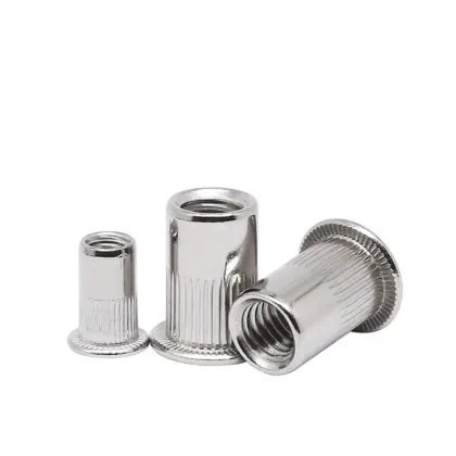 Rivet Nut/Rivnut Threaded Inserts in Various Sizes: M5, M6, M8 - 1/4", "5/16", "3/8 with Countersunk Head