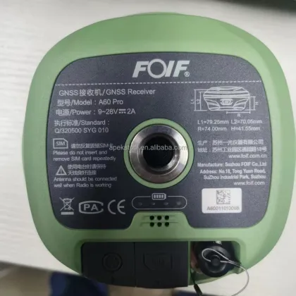 Full Satellite IMU FOIF A60 Pro GNSS Receiver - Base and Rover
