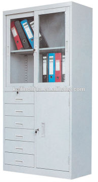 KC-01 latest metal accessories powder coated glass door metal frame customized green material factory direct sell office cabinet