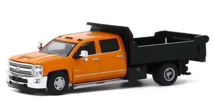 Greenlight cars 1/64 2017 Chevrolet Silverado 3500 pickup dump truck car collection version of the car model toy gift