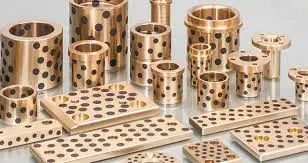 High Force Brass Graphite bushings Copper Sleeve Self Lubricating bearing Bushing Casting Solid Bearing