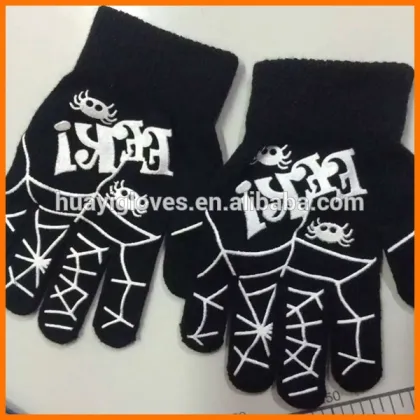 Solid Color Magic Gloves with Rubber Printing