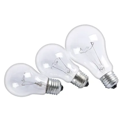220V Round Clear Incandescent Light Bulbs: 40W-500W E27 B22 General Lighting