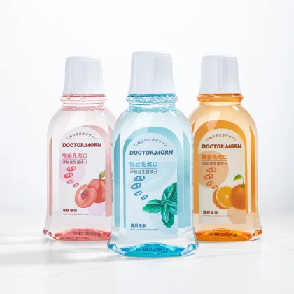 Wholesale Peach Orange Mint Mouthwash for Fresh Breath and Oral Hygiene