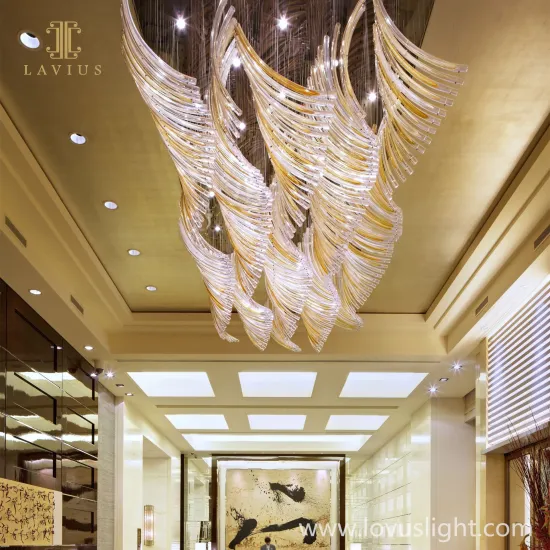 custom chandelier hallway chandelier golden creative engineering project chandelier