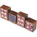 Dekorative American Flag Home Word Zeichen