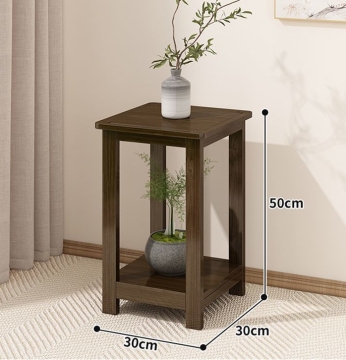 Modern Bamboo Coffee Table with Metal Legs