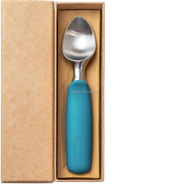 Stainless Steel Ice Cream Scoop: Non-Slip Grip, Dishwasher Safe, Sustainable