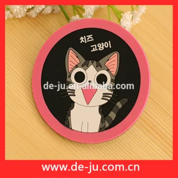 0.3cm Tableware Round Rubber Drink Coasters