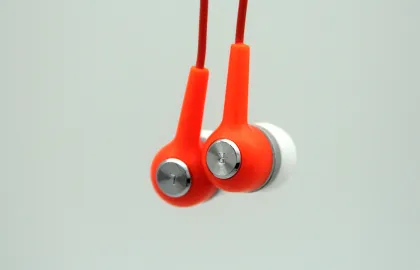 Black Wired Stereo In Ear Monitor Headphones For Mp3 Players
