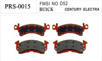 Semi-metalen China wholesale rem pad voor BUICK