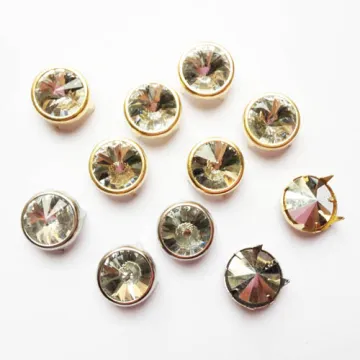 12mm Dome Studs with Diamond Embellishment, Nailhead Trim