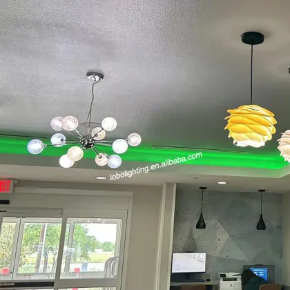 Copper Material Minimalist Retro Chandelier Pendant Lights for Restaurant Lighting