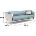 Triple seat/Blue 185*77*68cm