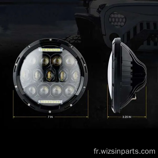 Phares LED en nid d&#39;abeille Jeep Wrangler