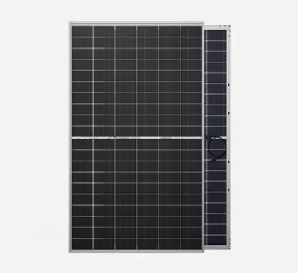 Bifacial double glass photovoltaic solar panel