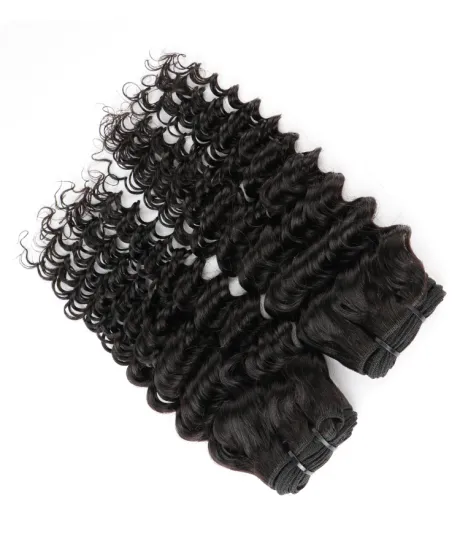 Cuticle Aligned Deep Wave Human Hair Weaves Wholesale 10A 10A+ Grade Unprocessed Virgin Human  Hair Bundles Vendors