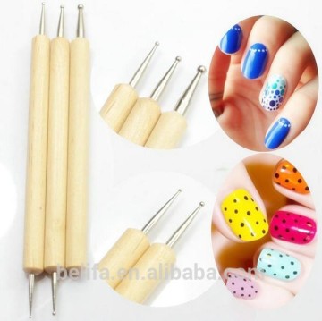 Belifa 5 X 2way Dotting Pen Marbleizing Nail Art Tool