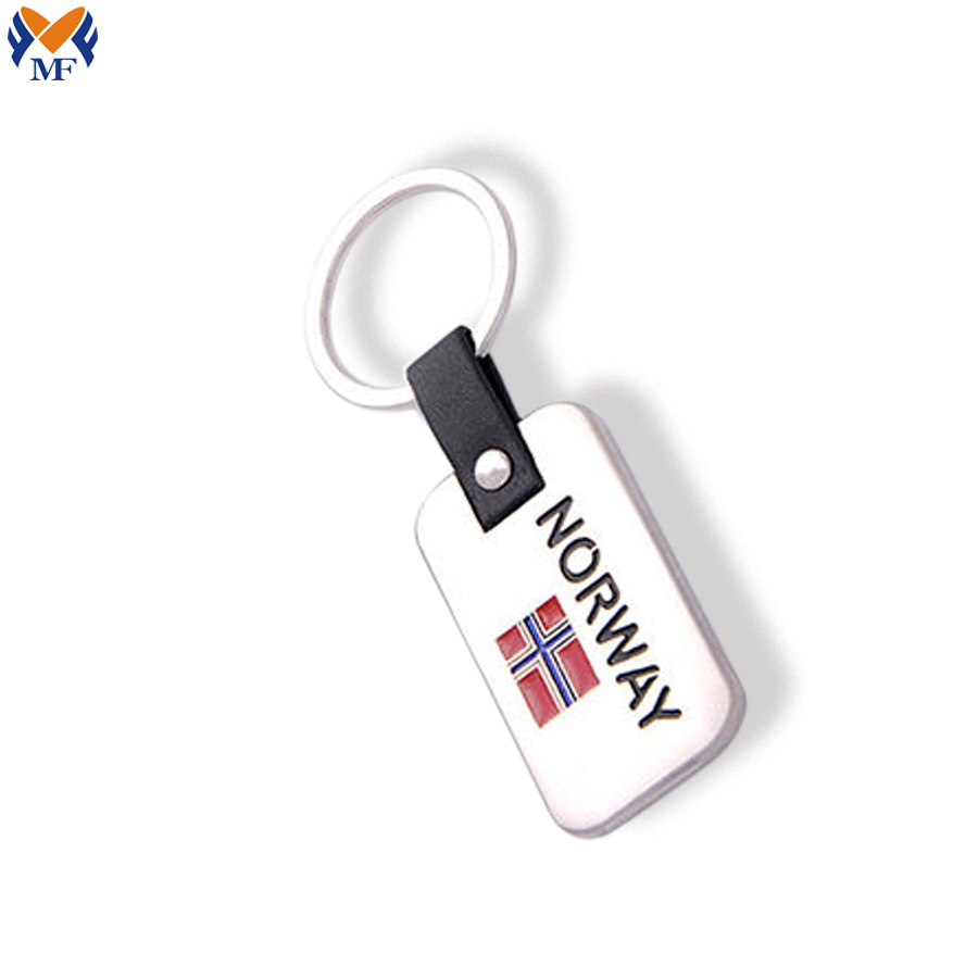 Metal Norway Keychain