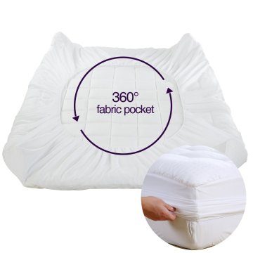 Deep Pocket Cooling Mattress Pad Topper Mattress Cover