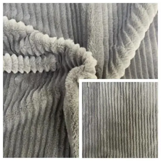 100%Polyster Rabbit-Like Mink Hair Jacquard Knitted Fabric