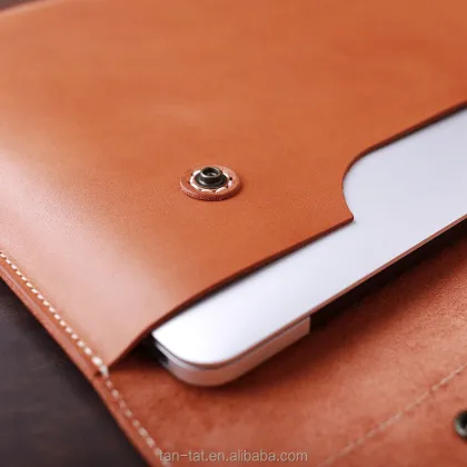 Tanned Leather File Folder Compendium Organizer