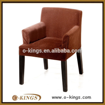 Low back design fabric upholstery wooden dining chair for sale