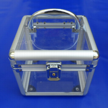 Acrylic Train Case Cosmetic Case Flight Case