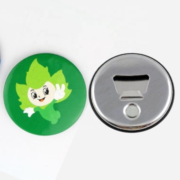 Custom Round Plastic ABS Shape Beer Design Magnet Bottle Opener