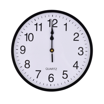 Round Quartz Wall Clock Silent Non Ticking