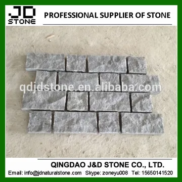 cheap granite G654 interlocking cobble stone