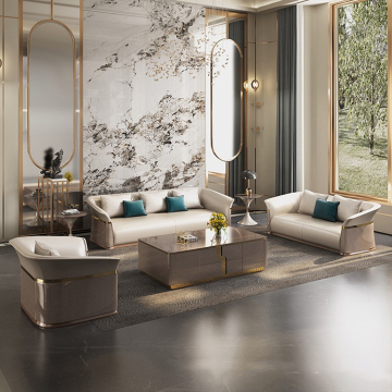 MOYI Luxury Leather Sofa: A Modern Addition to Your Living Room Furniture