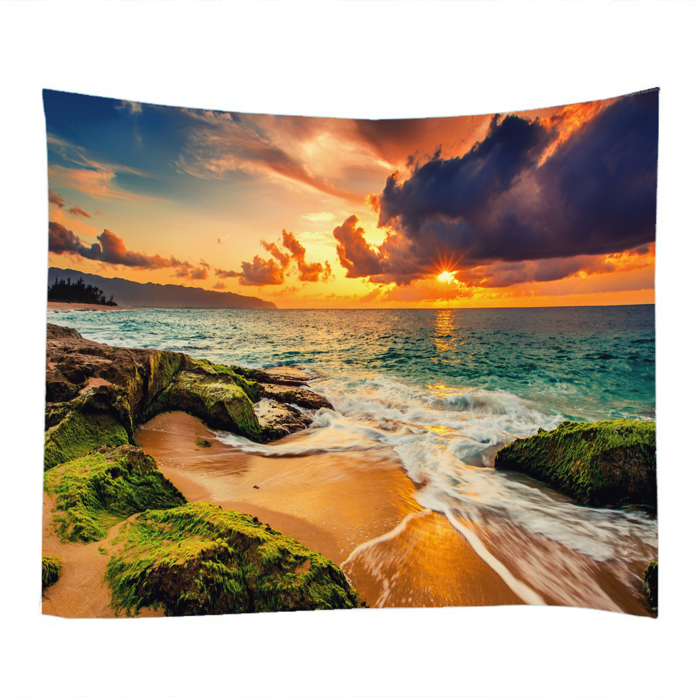3D Beach Bedroom tapestry2024-0 (9)-01