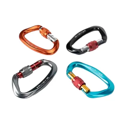 Q&C 7075 Aviation Aluminum D-Type Carabiner Climbing Hook