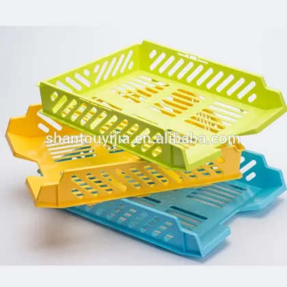 Office desk organizer Plastic Documents basket plastic file tray