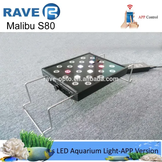 Android APP Version 80w LED Aquarium Light for Coral Plants with WiFI Control